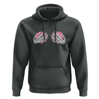 Funny Skeleton Hands Seashell Bikini Halloween Beach Hoodie - Wonder Print Shop