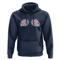 Funny Skeleton Hands Seashell Bikini Halloween Beach Hoodie - Wonder Print Shop
