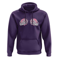 Funny Skeleton Hands Seashell Bikini Halloween Beach Hoodie - Wonder Print Shop