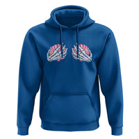 Funny Skeleton Hands Seashell Bikini Halloween Beach Hoodie - Wonder Print Shop