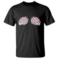 Funny Skeleton Hands Seashell Bikini Halloween Beach T Shirt - Wonder Print Shop