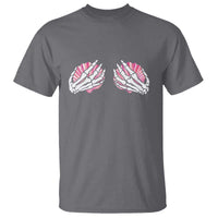 Funny Skeleton Hands Seashell Bikini Halloween Beach T Shirt - Wonder Print Shop