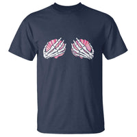Funny Skeleton Hands Seashell Bikini Halloween Beach T Shirt - Wonder Print Shop
