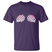 Funny Skeleton Hands Seashell Bikini Halloween Beach T Shirt - Wonder Print Shop