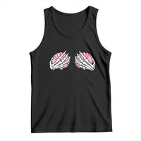 Funny Skeleton Hands Seashell Bikini Halloween Beach Tank Top - Wonder Print Shop