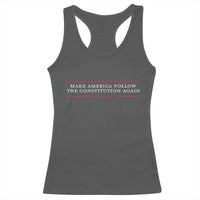 Funny Make America Follow The Constitution Again Racerback Tank Top - Wonder Print Shop