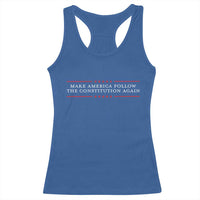 Funny Make America Follow The Constitution Again Racerback Tank Top - Wonder Print Shop