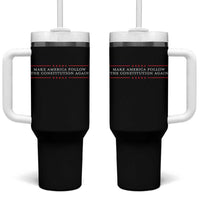 Funny Make America Follow The Constitution Again Tumbler With Handle - Wonder Print Shop