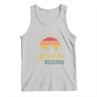 And So The Adventure Begins Tank Top Camping Hiking Lover - Wonder Print Shop