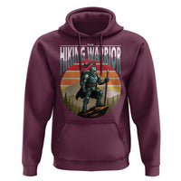 Funny Mountain Hikers Hoodie The Hiking Warrior Retro Forest Sunset - Wonder Print Shop