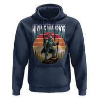Funny Mountain Hikers Hoodie The Hiking Warrior Retro Forest Sunset - Wonder Print Shop