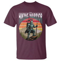 Funny Mountain Hikers T Shirt The Hiking Warrior Retro Forest Sunset - Wonder Print Shop