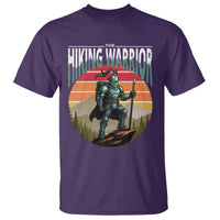 Funny Mountain Hikers T Shirt The Hiking Warrior Retro Forest Sunset - Wonder Print Shop