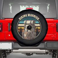 Funny Hiking Warrior Retro Backpack Nature Adventure Spare Tire Cover - Wonder Print Shop