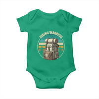 Funny Hiking Warrior Retro Backpack Nature Adventure Baby Onesie - Wonder Print Shop