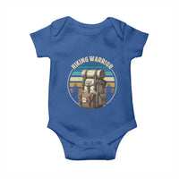 Funny Hiking Warrior Retro Backpack Nature Adventure Baby Onesie - Wonder Print Shop
