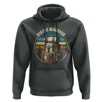 Funny Hiking Warrior Retro Backpack Nature Adventure Hoodie - Wonder Print Shop