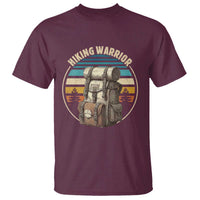 Funny Hiking Warrior Retro Backpack Nature Adventure T Shirt - Wonder Print Shop
