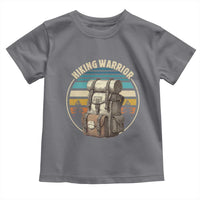Funny Hiking Warrior Retro Backpack Nature Adventure Toddler T Shirt - Wonder Print Shop