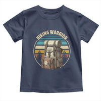 Funny Hiking Warrior Retro Backpack Nature Adventure Toddler T Shirt - Wonder Print Shop