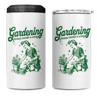 Funny Gardening Because Murder Is Wrong 4 in 1 Can Cooler Tumbler Plant Lady - Wonder Print Shop