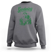 Funny Gardening Because Murder Is Wrong Sweatshirt Plant Lady - Wonder Print Shop