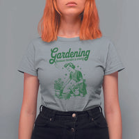Funny Gardening Because Murder Is Wrong T Shirt For Women Plant Lady - Wonder Print Shop