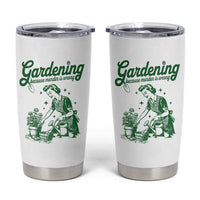 Funny Gardening Because Murder Is Wrong Tumbler Cup Plant Lady - Wonder Print Shop