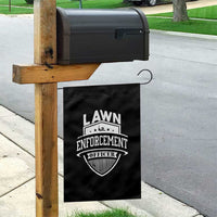 Funny The Lawn Enforcement Officer Garden Flag Gardening Lawn Mower Father's Day - Wonder Print Shop