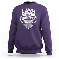 Funny The Lawn Enforcement Officer Sweatshirt Gardening Lawn Mower Father's Day - Wonder Print Shop