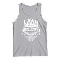 Funny The Lawn Enforcement Officer Tank Top Gardening Lawn Mower Father's Day - Wonder Print Shop