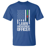 Funny Lawn Enforcement Officer T Shirt Gardening Lawn Mower American Flag - Wonder Print Shop