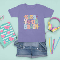 Funny Special Education Teacher T Shirt For Kid Kiss Your Brain Retro Groove Flower Star - Wonder Print Shop