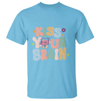 Funny Special Education Teacher T Shirt Kiss Your Brain Retro Groove Flower Star - Wonder Print Shop