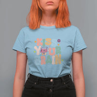 Funny Special Education Teacher T Shirt For Women Kiss Your Brain Retro Groove Flower Star - Wonder Print Shop