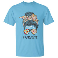 Paraprofessional Teacher T Shirt Para Life Messy Bun Sunglasses School Supplies - Wonder Print Shop
