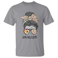 Paraprofessional Teacher T Shirt Para Life Messy Bun Sunglasses School Supplies - Wonder Print Shop