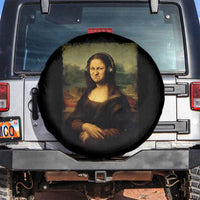 Funny Mona Lisa Bass Face Music Lovers DJs Spare Tire Cover