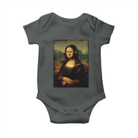 Funny Mona Lisa Bass Face Music Lovers DJs Baby Onesie