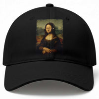 Funny Mona Lisa Bass Face Music Lovers DJs Baseball Cap