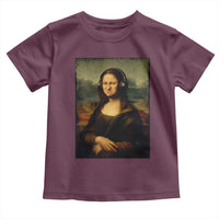 Funny Mona Lisa Bass Face Music Lovers DJs Toddler T Shirt