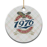 50th Birthday Beer Lover Vintage 1976 Limited Edition Ceramic Ornament Bald Eagle