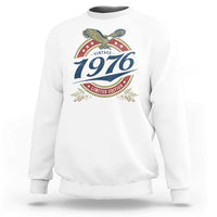 50th Birthday Beer Lover Vintage 1976 Limited Edition Sweatshirt Bald Eagle