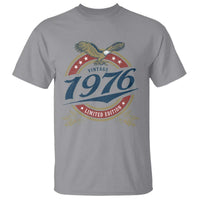 50th Birthday Beer Lover Vintage 1976 Limited Edition T Shirt Bald Eagle