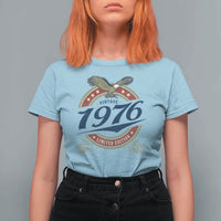 50th Birthday Beer Lover Vintage 1976 Limited Edition T Shirt For Women Bald Eagle