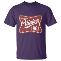 65th Birthday Beer Lover Vintage 1961 Limited Edition T Shirt Red Metal Beer Soft Sign Graphic