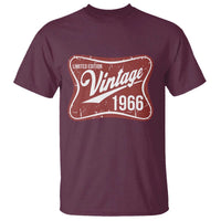 60th Birthday Beer Lover Vintage 1966 Limited Edition T Shirt Red Metal Beer Soft Sign Graphic