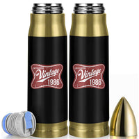 40th Birthday Beer Lover Vintage 1986 Limited Edition Bullet Tumbler Red Metal Beer Soft Sign Graphic