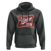 30th Birthday Beer Lover Vintage 1996 Limited Edition Hoodie Red Metal Beer Soft Sign Graphic