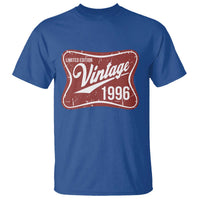 30th Birthday Beer Lover Vintage 1996 Limited Edition T Shirt Red Metal Beer Soft Sign Graphic